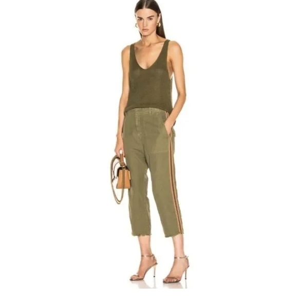 Nili Lotan Luna Cropped Ankle Drop Crotch Pants - Picture 1 of 11